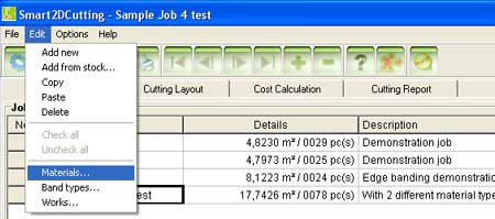 Edit Materials
